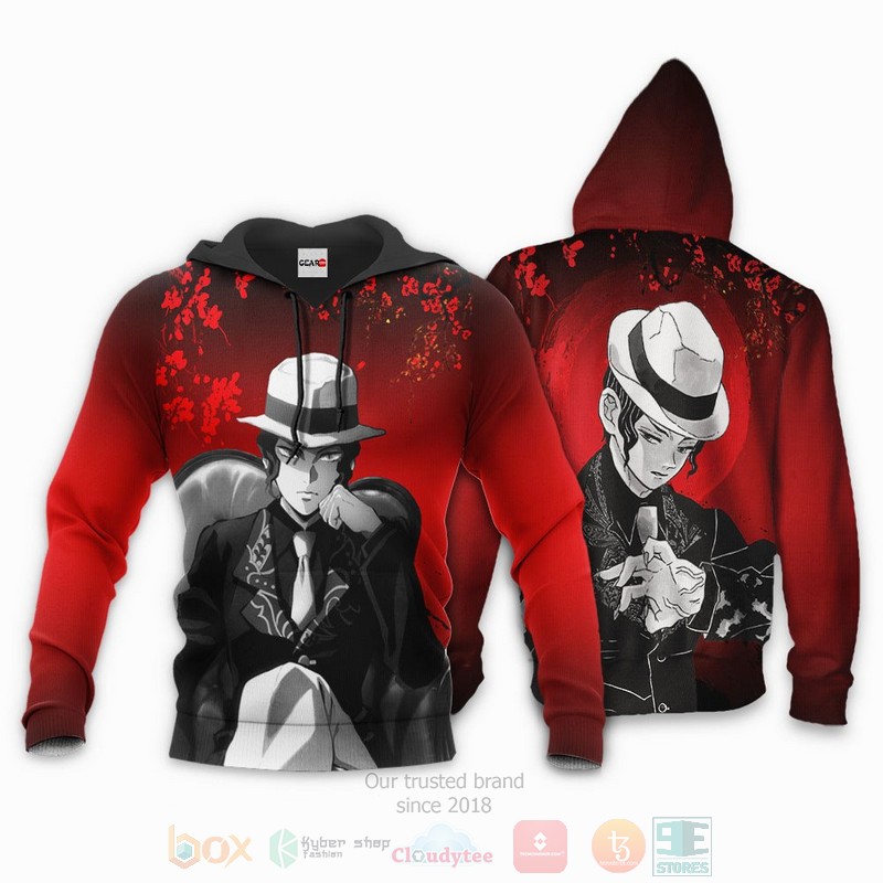 BEST Anime Muzan Kibutsuji Kimetsu All Over Print Hoodie-Bomber Jacket 3 Muzan Kibutsuji Custom Kimetsu Anime 3D Hoodie Bomber Jacket 1 2