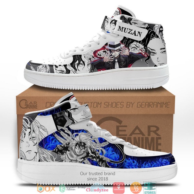 Muzan Kibutsuji Demon Slayer Anime Mix Manga High Air Force Sneaker