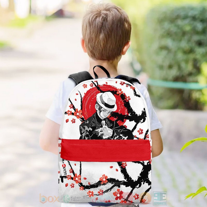 BEST Muzan Kibutsuji Kimetsu Anime 3D Print Backpack 3 Muzan Kibutsuji Kimetsu Anime Backpack 1 2