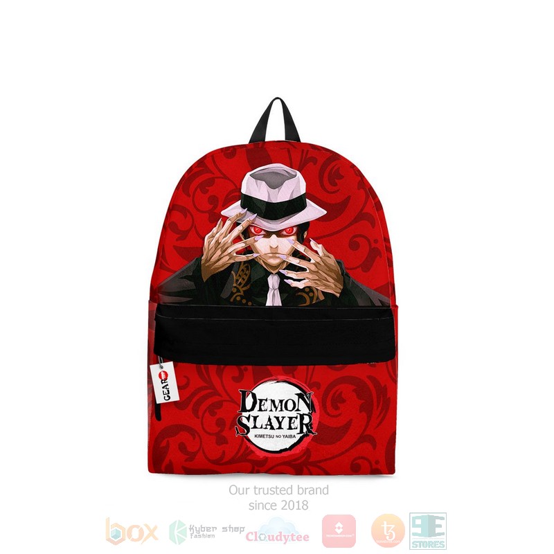 Muzan Kibutsuji Kimetsu Red Anime Backpack