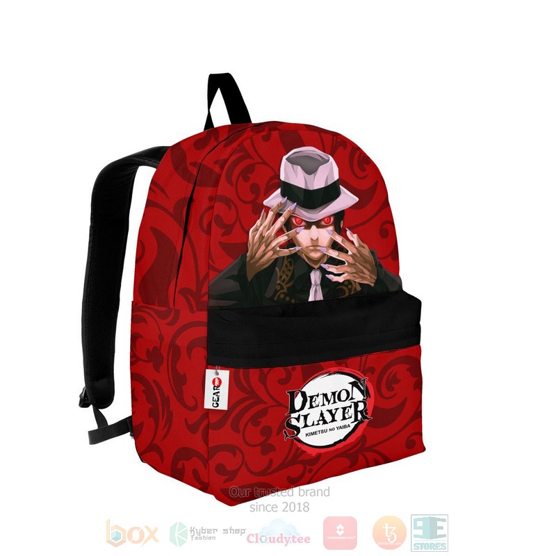 Muzan Kibutsuji Kimetsu Red Anime Backpack 1