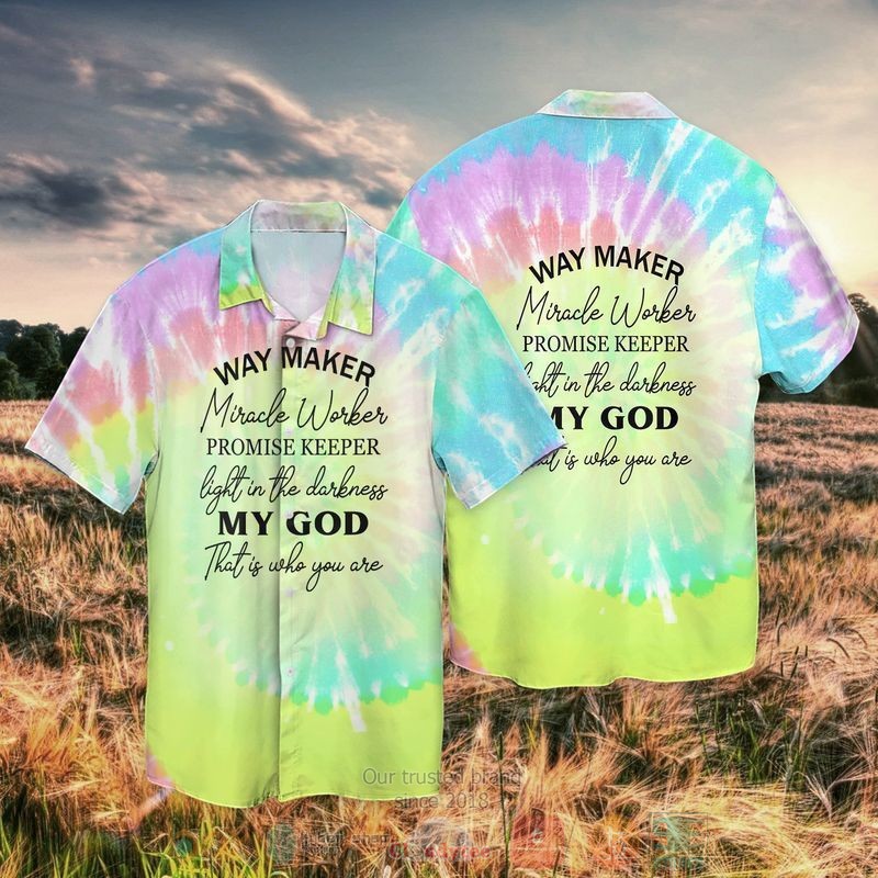 BEST My God Way Maker Miracle Worker Promise Keeper Light In The Darkness My God That Is Who You Are All Over Print Tropical Shirt 2 My God Way Maker Miracle Worker Promise Keeper Light In The Darkness My God That Is Who You Are Short Sleeve Hawaiian Shirt