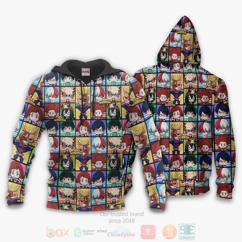 BEST Anime My Hero Academia Characters Custom Unisex 3D T-Shirt, Hoodie 3 My Hero Academia Anime Characters Custom Anime 3D Hoodie Shirt 1 2