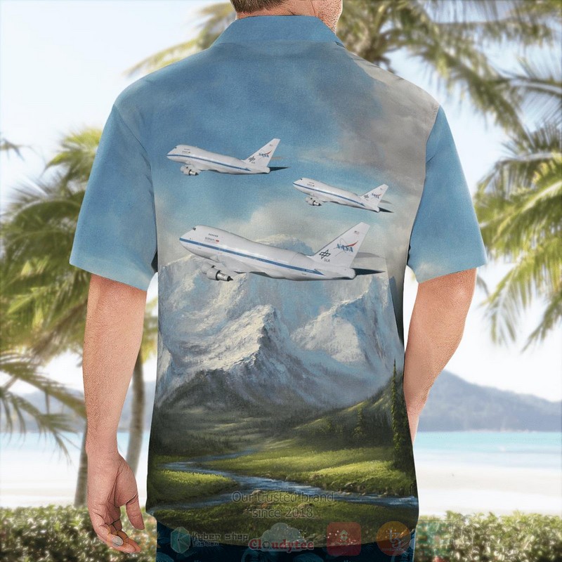 BEST NASA Stratospheric Observatory for Infrared Astronomy SofIA Boeing 747SP-21 3D Aloha Shirt word3