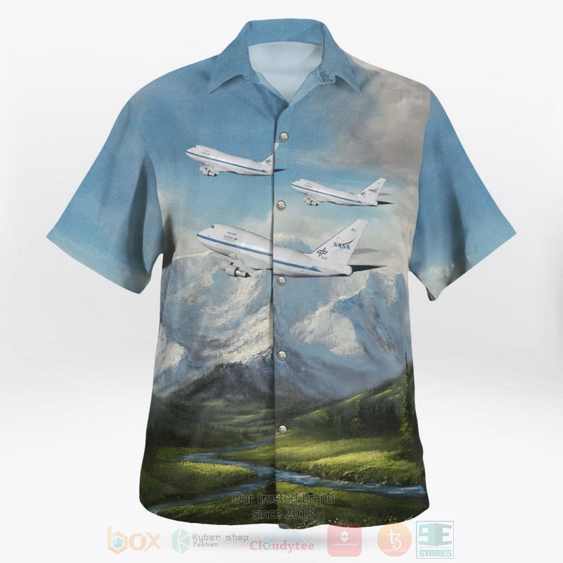BEST NASA Stratospheric Observatory for Infrared Astronomy SofIA Boeing 747SP-21 3D Aloha Shirt word3
