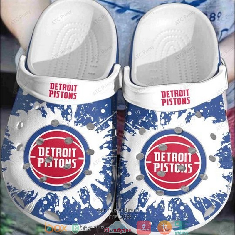NBA Detroit Pistons Blue Crocband Clogs