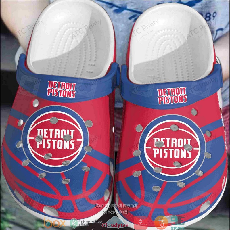 NBA Detroit Pistons Red Crocband Clogs