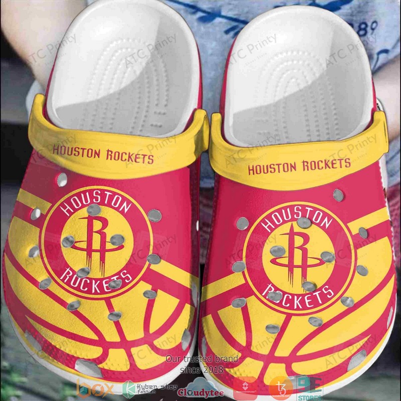 NBA Houston Rockets Red Crocband Clogs