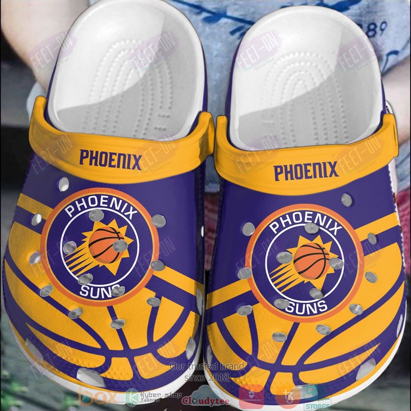 NBA Phoenix Suns Purple Orange Crocband Crocs Clog Shoes