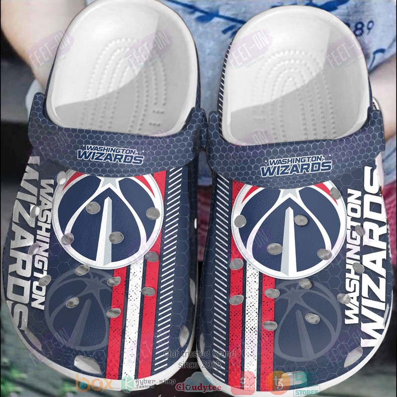 NBA Washington Wizards Blue Crocband Crocs Clog Shoes