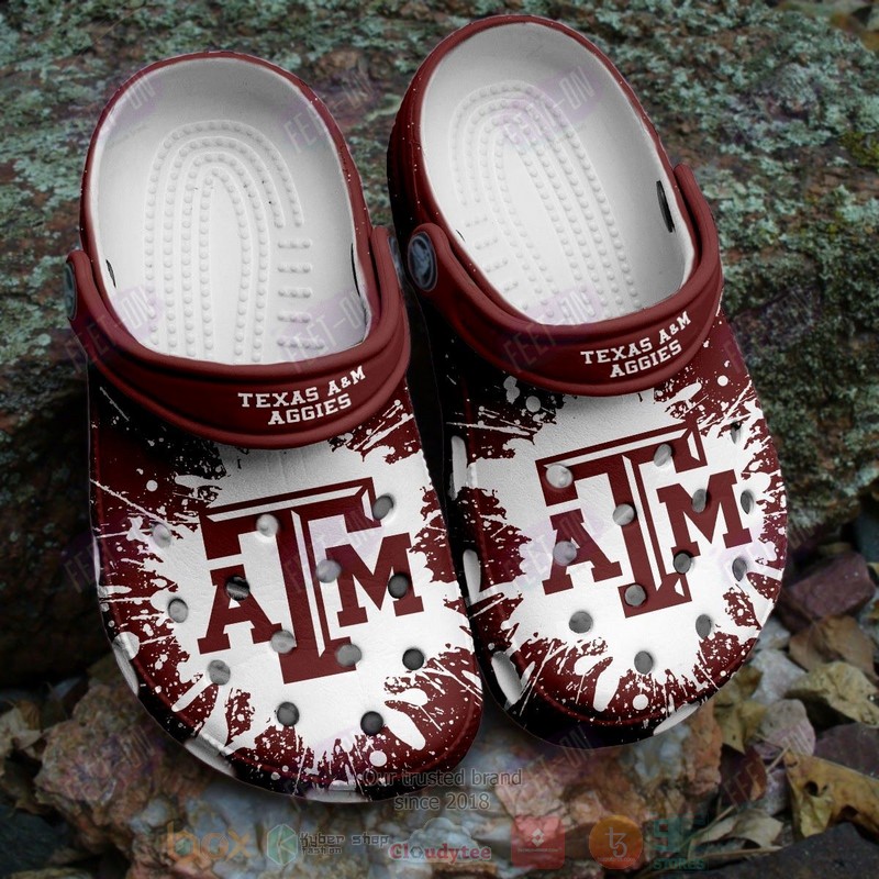 BEST Team NCAA Texas A&M Aggies Crocs Crocband Shoes 3 NCAA Texas AM Aggies Crocband Crocs Clog Shoes