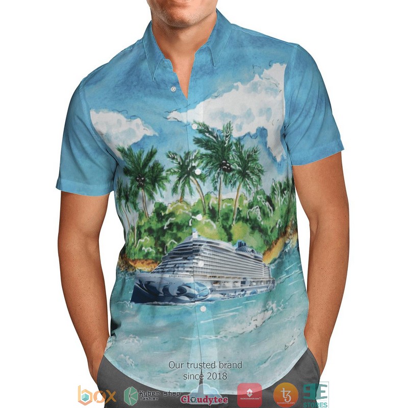 NCL Norwegian Cruise Line Norwegian Prima Limited Hawaiian Shirt 2 NCL Norwegian Cruise Line Norwegian Prima Limited Hawaiian Shirt word3