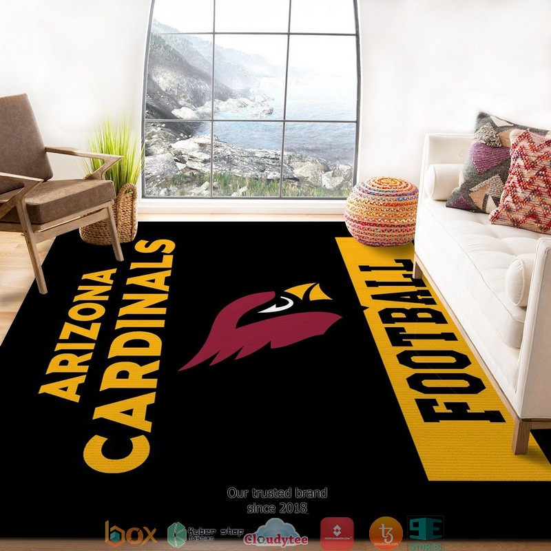 NFL Arizona Cardinals Football Logo Rug Carpet 2 NFL Arizona Cardinals Football Logo Rug Carpet 1