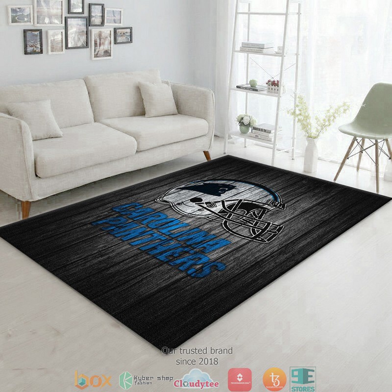 NFL Carolina Panthers Team Rug Carpet 2 NFL Carolina Panthers Team Rug Carpet 1
