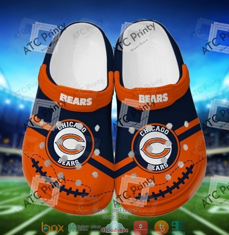 NFL Chicago Bears Orange Crocband Clogs