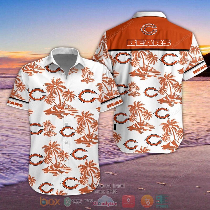 NEW Chicago Bears NFL palm tree Hawaiian Shirt, Shorts
