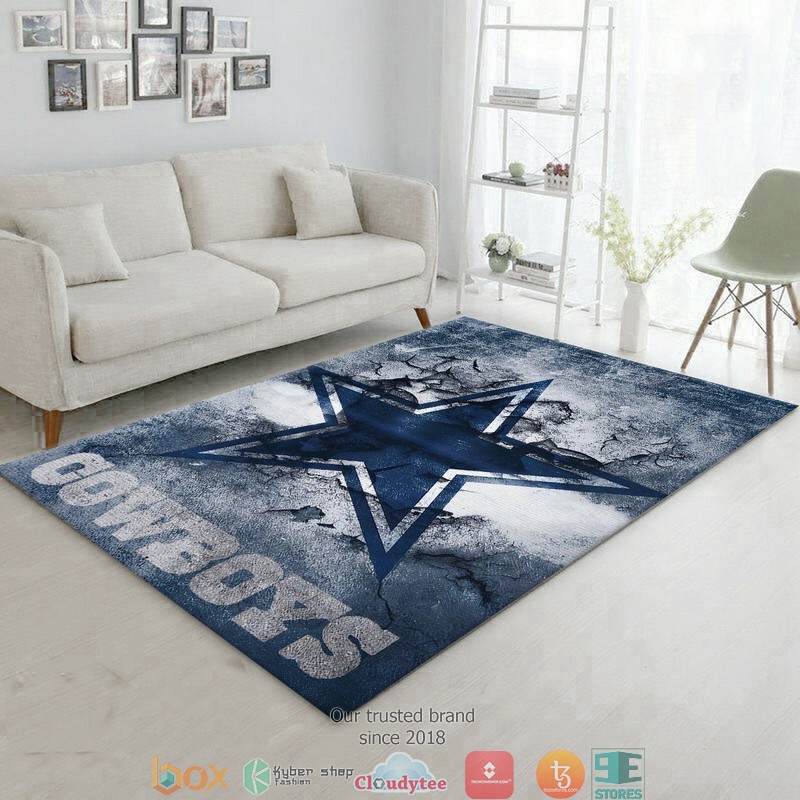 NFL Dallas Cowboys Area Football For Rug Carpet 2 NFL Dallas Cowboys Area Football For Rug Carpet 1