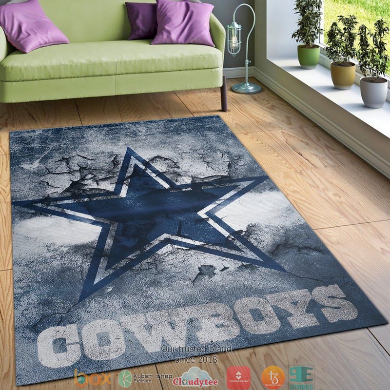 NFL Dallas Cowboys Area Football For Rug Carpet 3 NFL Dallas Cowboys Area Football For Rug Carpet 1 2