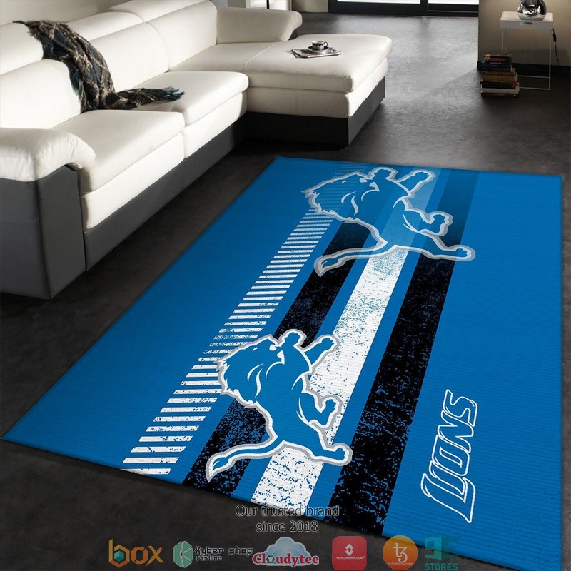 NFL Detroit Lions Team Logo Nice Rug Carpet