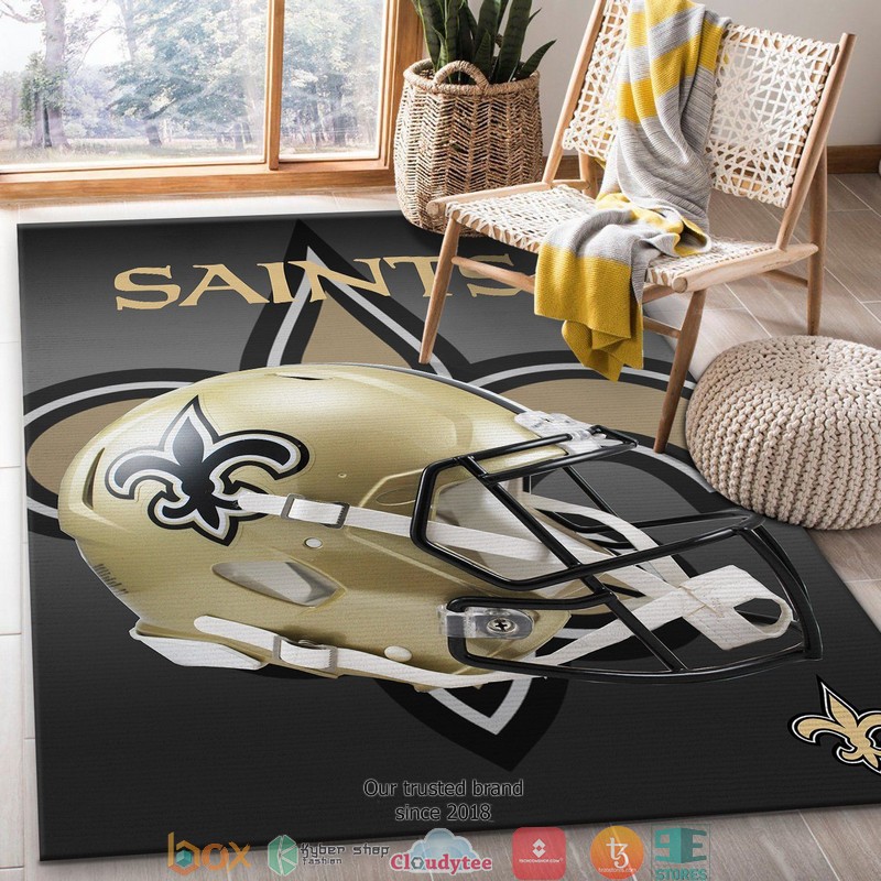 NFL New Orleans Saints Team Logo Rug Carpet 6 NFL New Orleans Saints Team Logo Rug Carpet