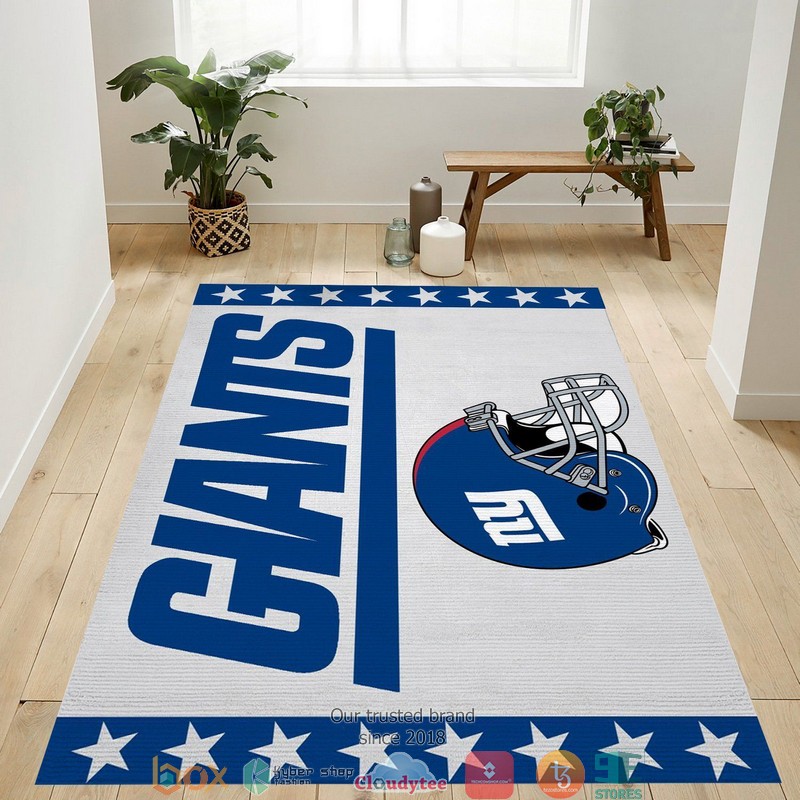 NFL New York Giants Helmet Logo Rug Carpet