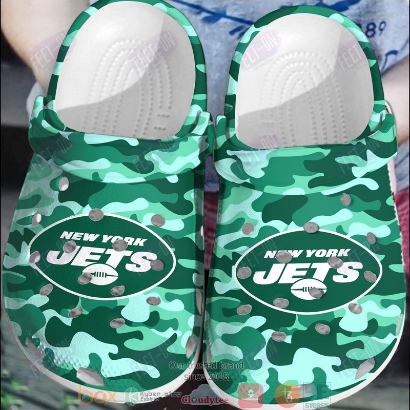 NFL New York Jets Camo Crocband Clogs
