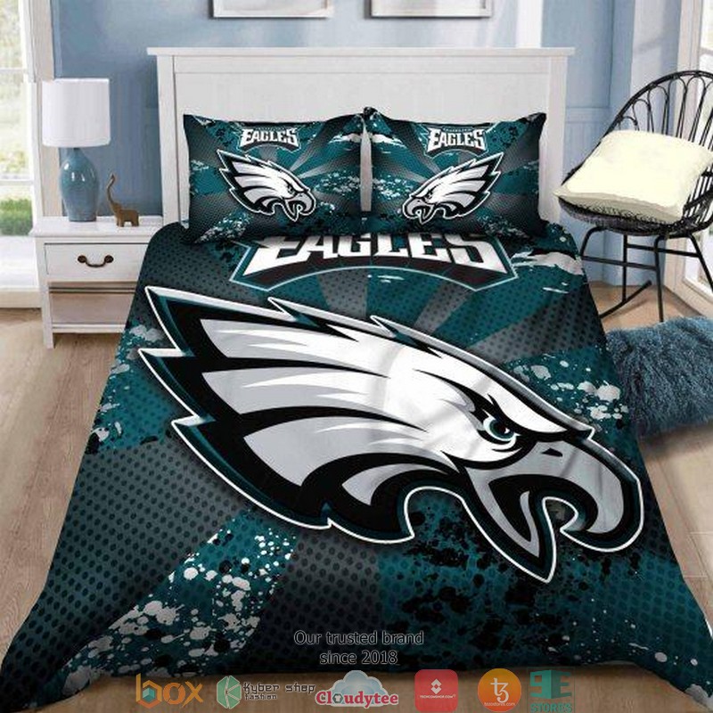 NFL Philadelphia Eagles Green Duvet Cover Bedroom Set