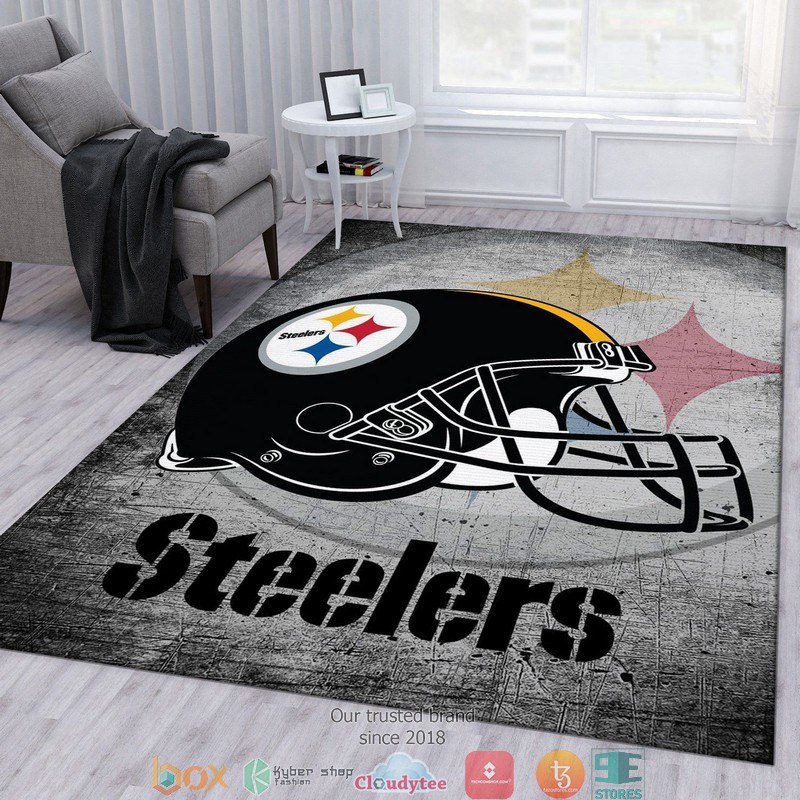 NFL Pittsburgh Steelers Helmet Football Team Rug Carpet 2 NFL Pittsburgh Steelers Helmet Football Team Rug Carpet