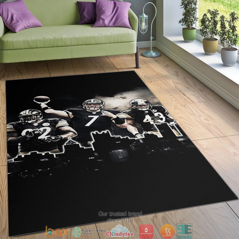 NFL Steelers Steel City Rug Carpet 3 NFL Steelers Steel City Rug Carpet 1 2