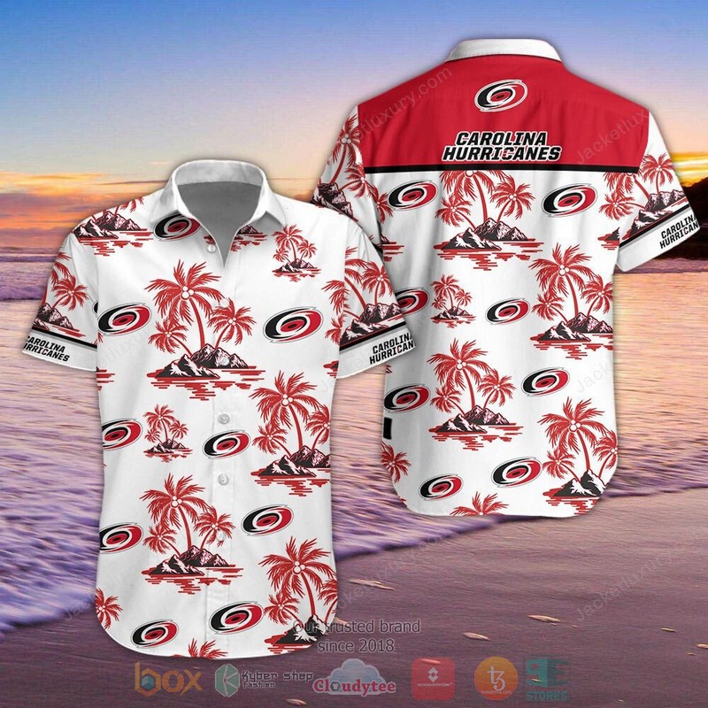 NEW Carolina Hurricanes NHL palm tree Hawaiian Shirt, Shorts word2