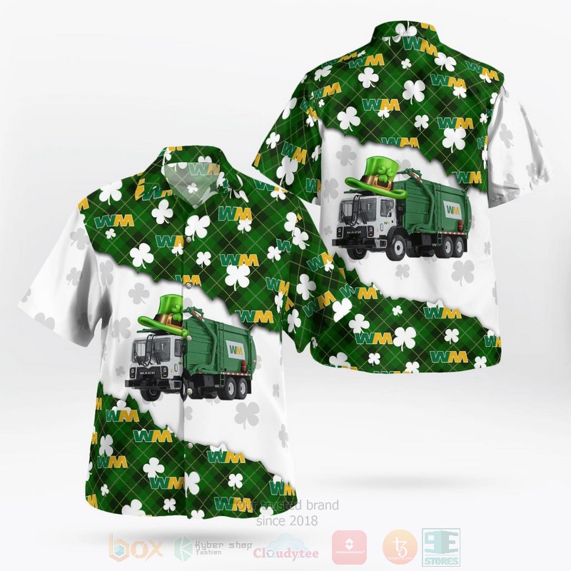 BEST NLHH1702BG US Waste Management, Patrick Day 3D Aloha Shirt word2
