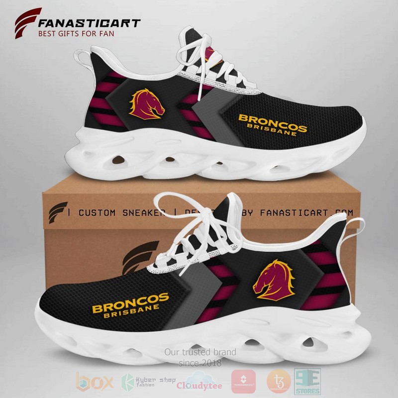 BEST Team NRL Brisbane Broncos Max Soul Clunky Shoes 3 NRL Brisbane Broncos Clunky Max Soul Shoes 1 2