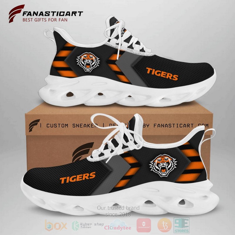 BEST Team NRL Wests Tigers Max Soul Clunky Shoes 3 NRL Wests Tigers Clunky Max Soul Shoes 1 2