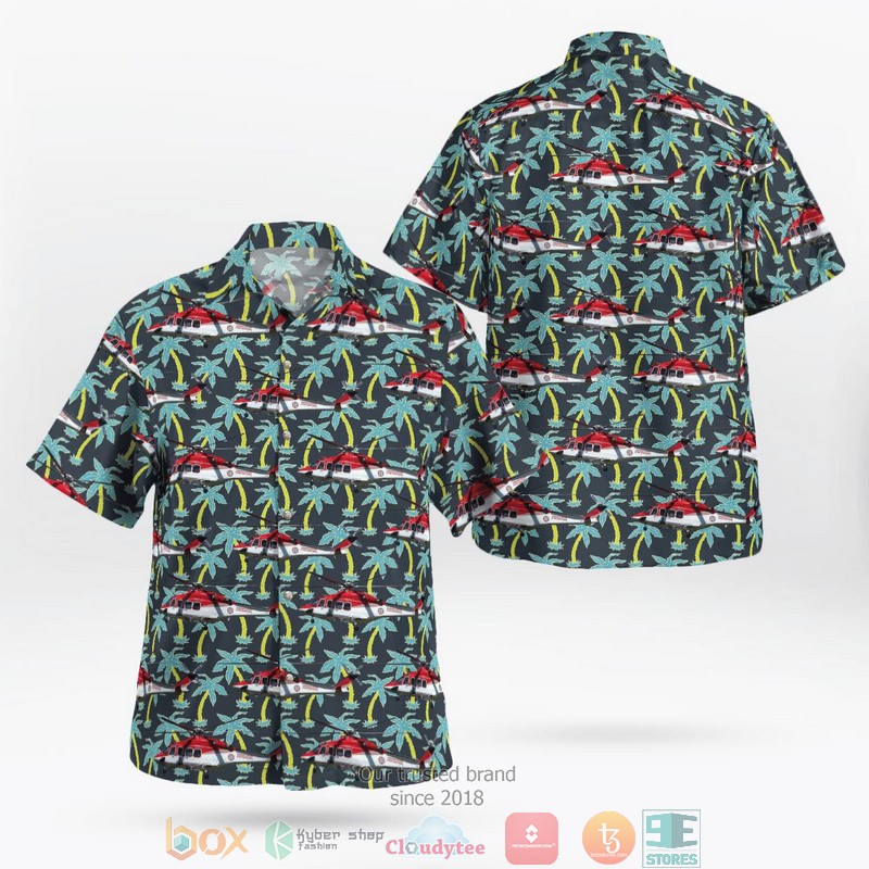 NSW Ambulance AgustaWestland AW139 Rescue Helicopter Hawaiian shirt word1