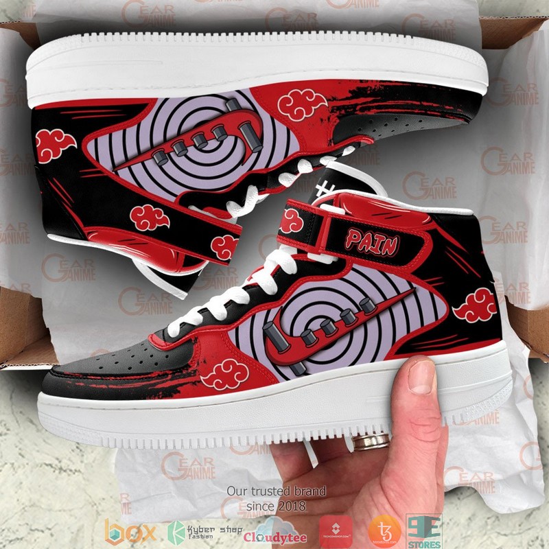 Nagato Pain Anime Akatsuki for Otaku High Air Force Shoes 1 2 3