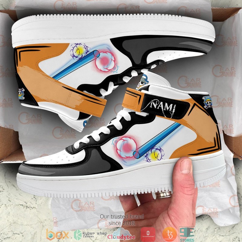 Nami Anime One Piece for Otaku High Air Force Shoes 4 Nami Anime One Piece for Otaku High Air Force Shoes 1 2 3