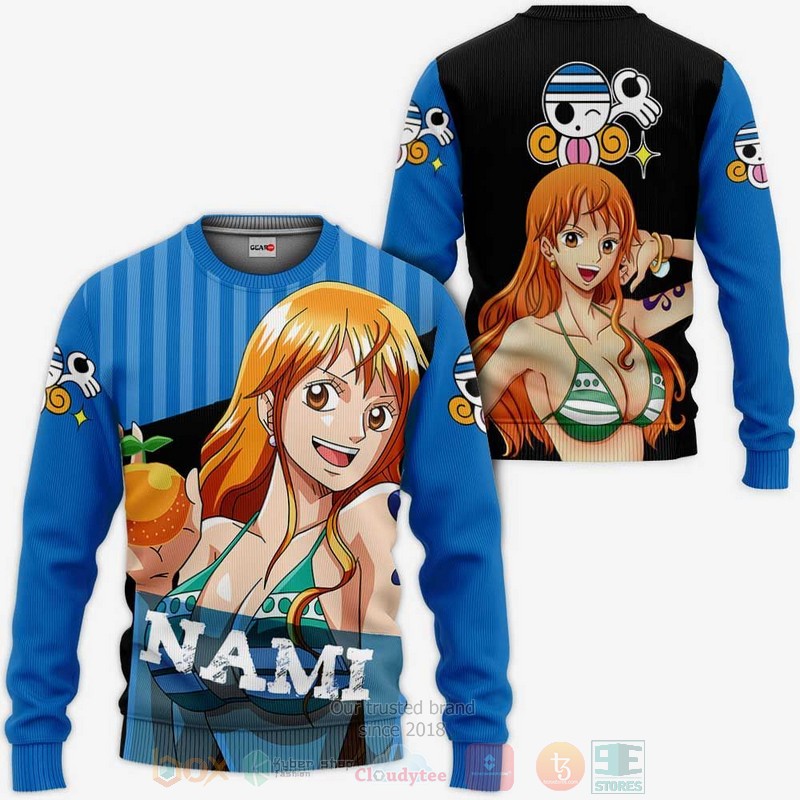 BEST Anime Nami Cat Burglar One Piece All Over Print Hoodie-Bomber Jacket 2 Nami Cat Burglar One Piece Anime 3D Hoodie Bomber Jacket 1