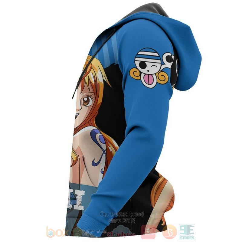 BEST Anime Nami Cat Burglar One Piece All Over Print Hoodie-Bomber Jacket 6 Nami Cat Burglar One Piece Anime 3D Hoodie Bomber Jacket 1 2 3 4 5