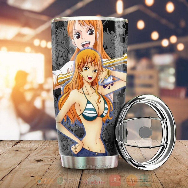 Nami Cute One Piece Anime Tumbler