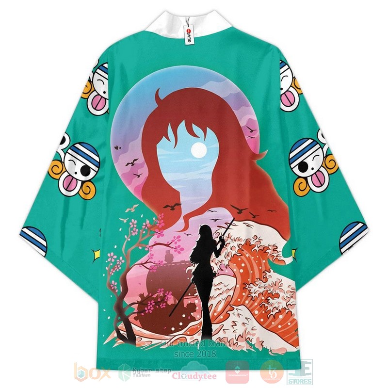 BEST Nami One Piece Anime Japan 3D Print Kimono 3 Nami One Piece Anime Inspired Kimono 1 2