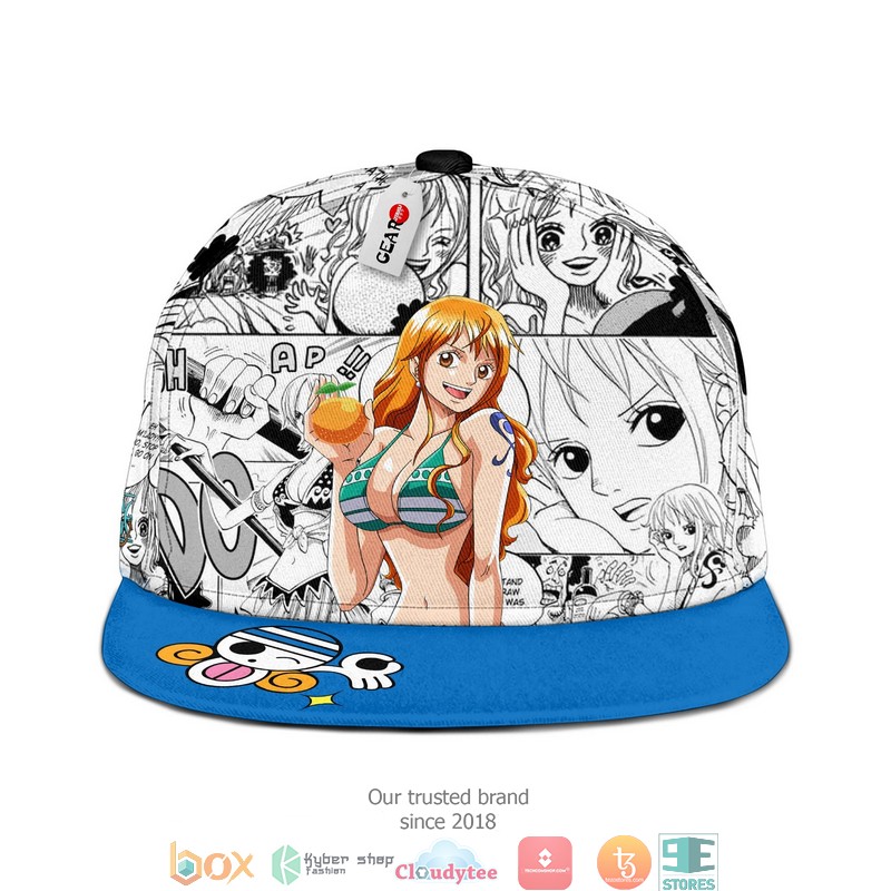 Nami One Piece Anime Mix Manga Snapback hat