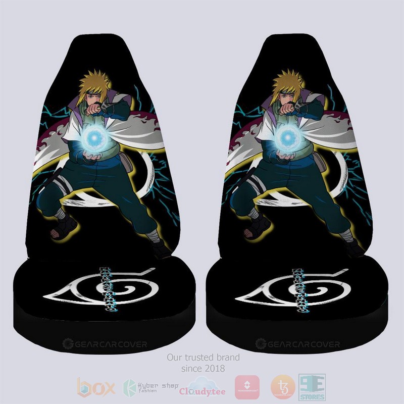 BEST-Anime Namikaze Minato Naruto Luxury Car Seat Covers 3 Namikaze Minato Naruto Anime Car Seat Cover 1 2