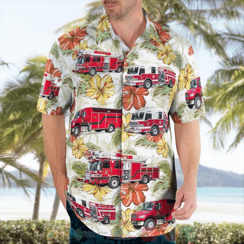 BEST Naples, Collier County, Florida, Greater Naples Fire Rescue District 3D Aloha Shirt word2