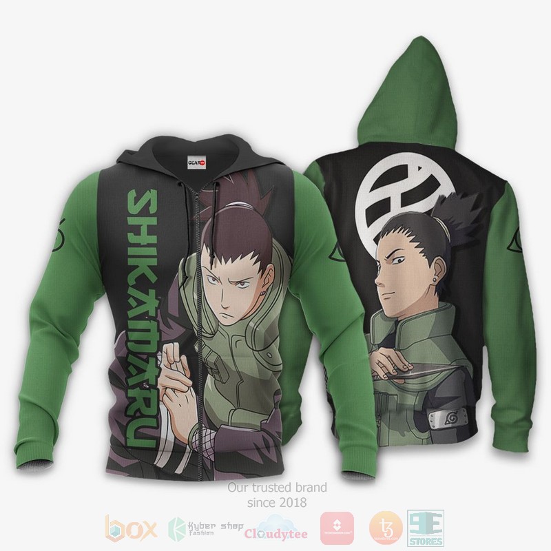 Nara Shikamaru Naruto Anime 3D Hoodie Bomber Jacket