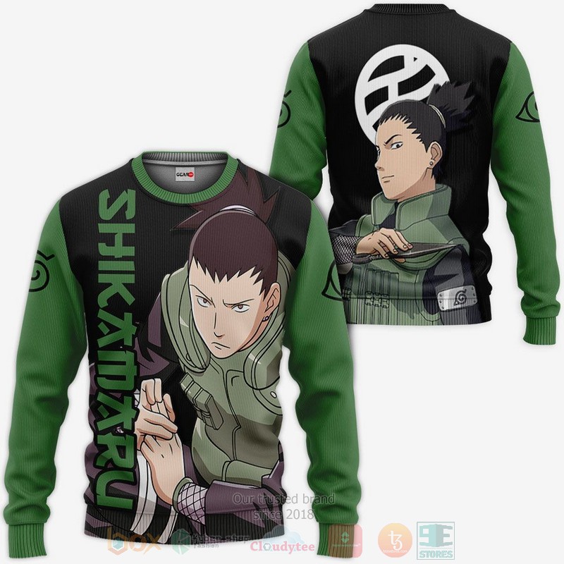BEST Anime Nara Shikamaru Naruto All Over Print Hoodie-Bomber Jacket 2 Nara Shikamaru Naruto Anime 3D Hoodie Bomber Jacket 1