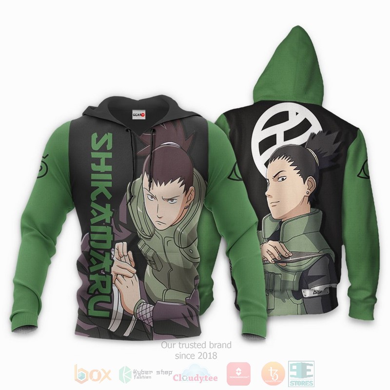 BEST Anime Nara Shikamaru Naruto All Over Print Hoodie-Bomber Jacket 3 Nara Shikamaru Naruto Anime 3D Hoodie Bomber Jacket 1 2