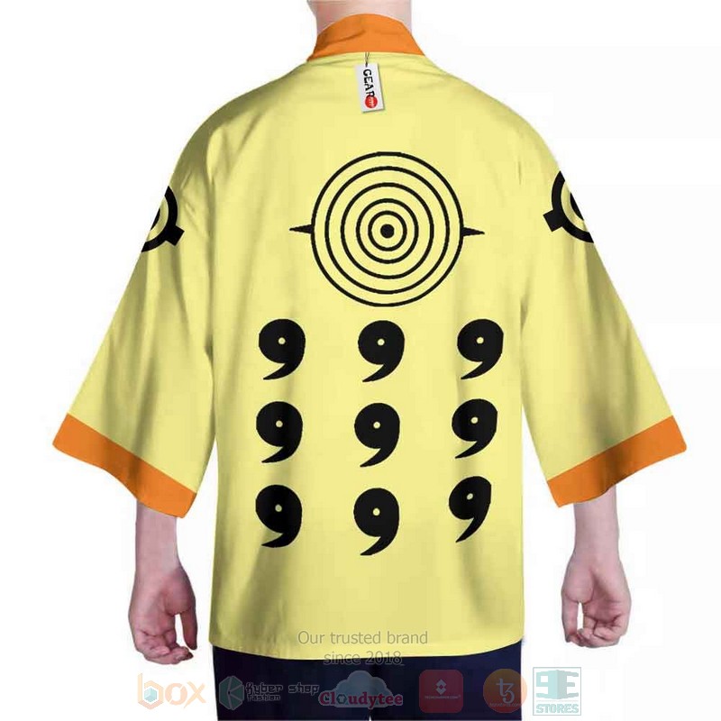 Naruto Bijuu Naruto Anime Yellow Inspired Kimono 1