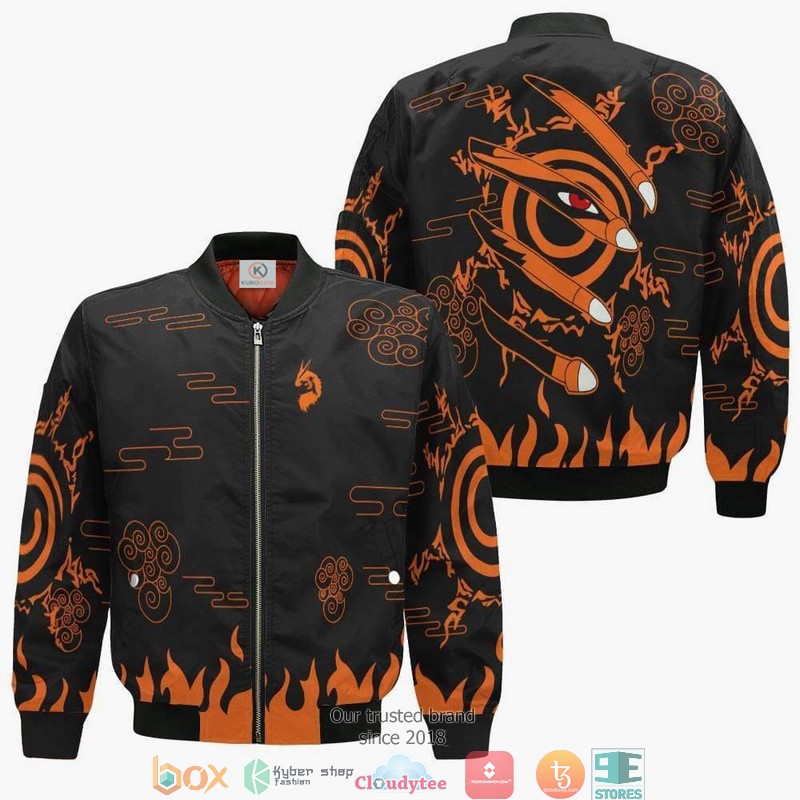 Naruto Four Symbols Seal Anime 3D Bomber jacket