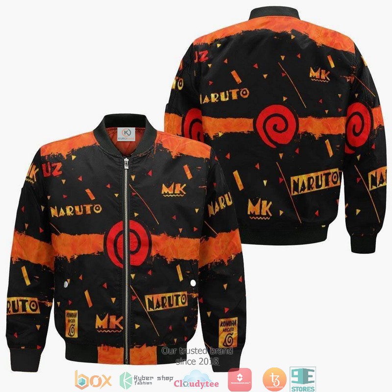 Naruto Uzumaki Clan Naruto Anime 3D Bomber jacket