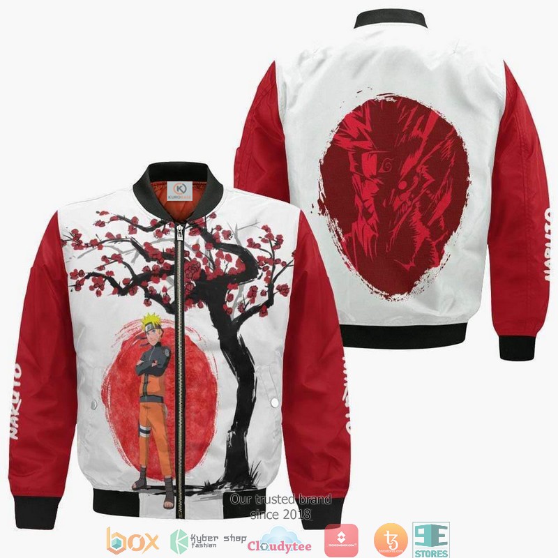 Naruto Uzumaki Naruto Anime Ninja Under The Sun 3D Bomber jacket 2 Naruto Uzumaki Naruto Anime Ninja Under The Sun 3D Bomber jacket